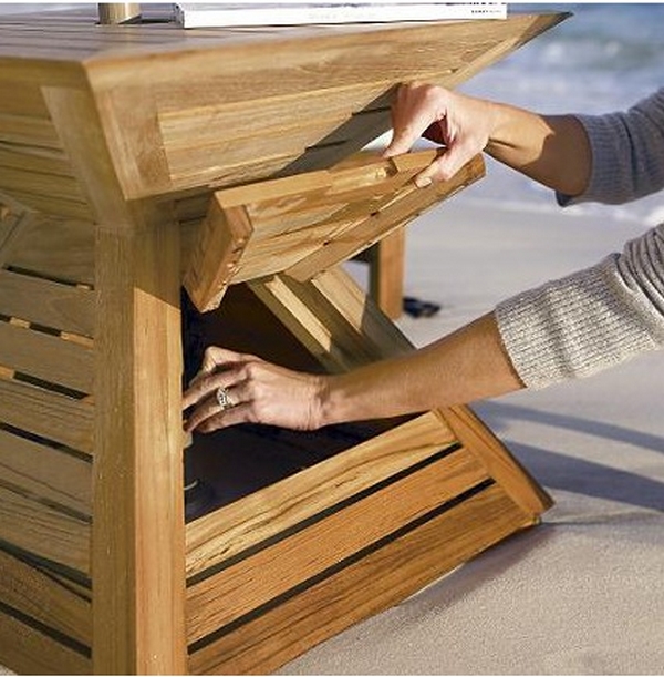 GRADE A INDONESIAN TEAK WOOD UMBRELLA STAND COVER BASE OUTDOOR GARDEN