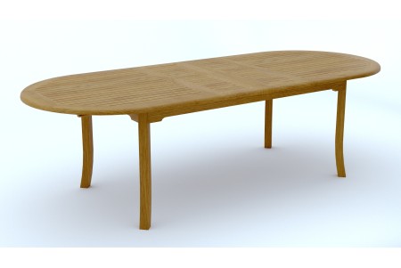 94" Double Extension Oval Dining Table