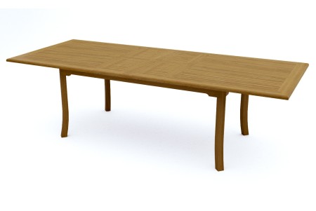 94" Double Extension Rectangle Dining Table 