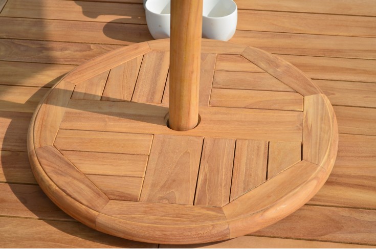 Teak Lazy Susan Turntable - Teak Outdoor Furniture