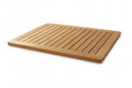 36" Extra Large Teak Door Bath Mat