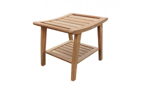 19.5" Teak Shower Bench - Classic