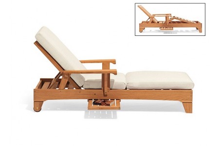 Teak Caranas Chaise Lounger