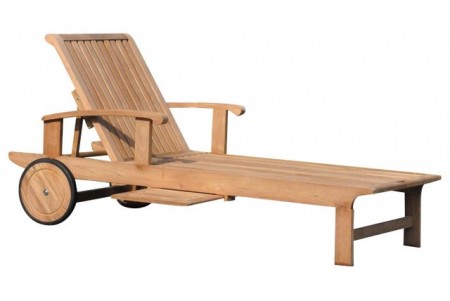 Teak Sack Chaise Lounger