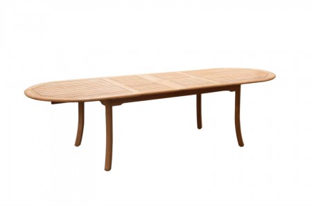 117" Double Extension Oval Dining Table