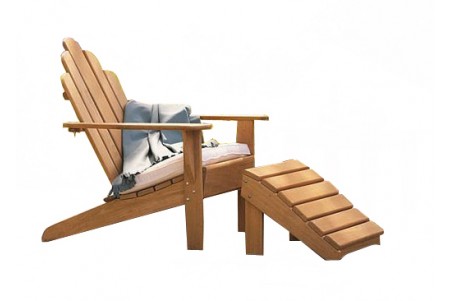 Adirondack Chair with Footrest