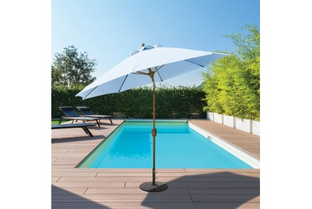 9 Feet Round Umbrella (Aluminium Pole) with Sunbrella Fabric